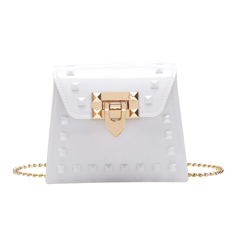 Wholesale Women Fashion Rivet Chain Messenger Mini Bag
