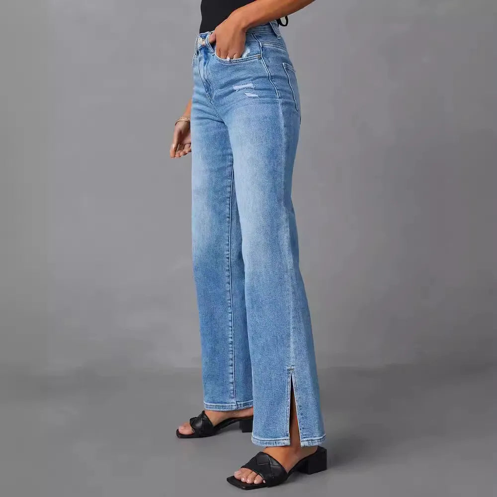 Split Loose Jeans