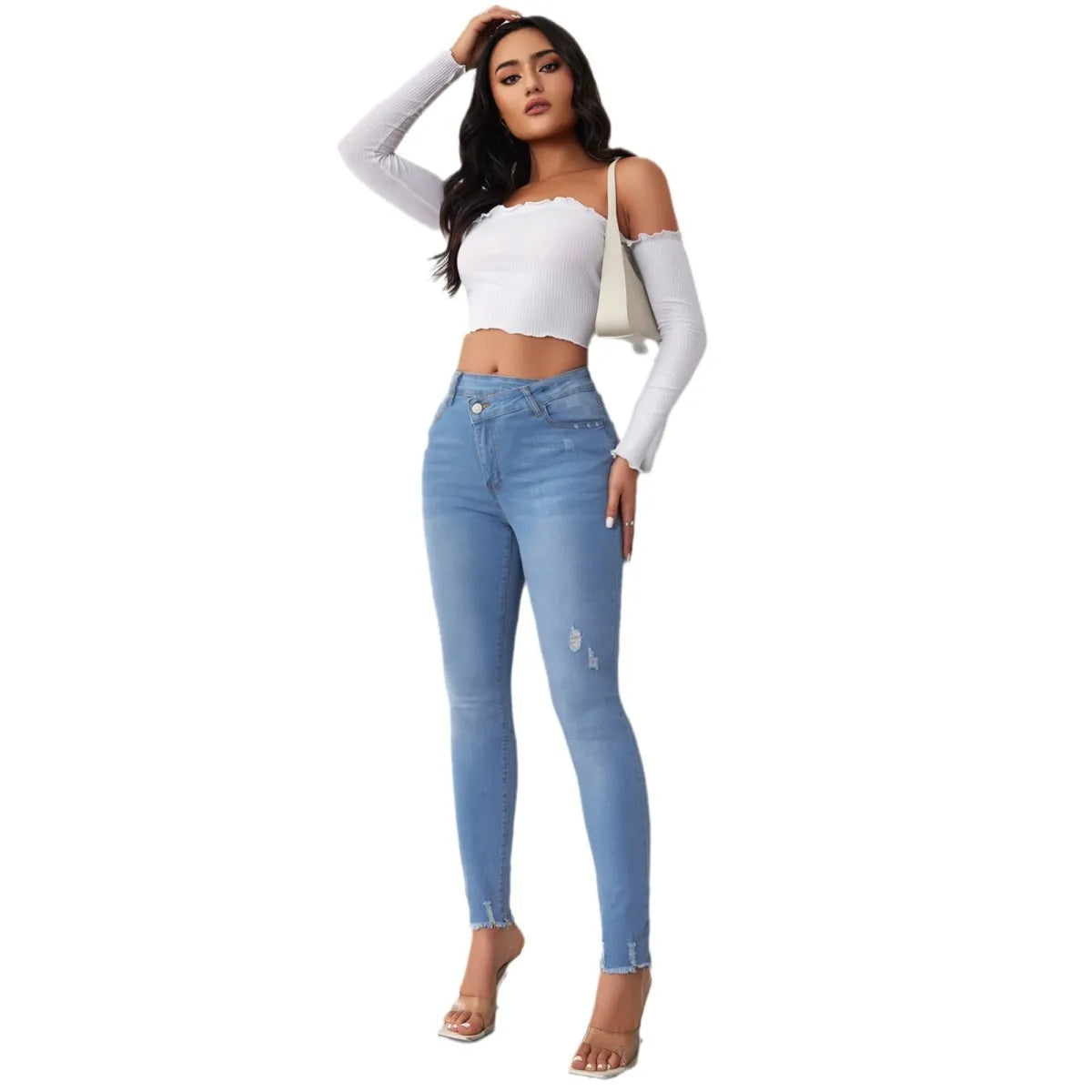 Waist Stretch Skinny Jeans