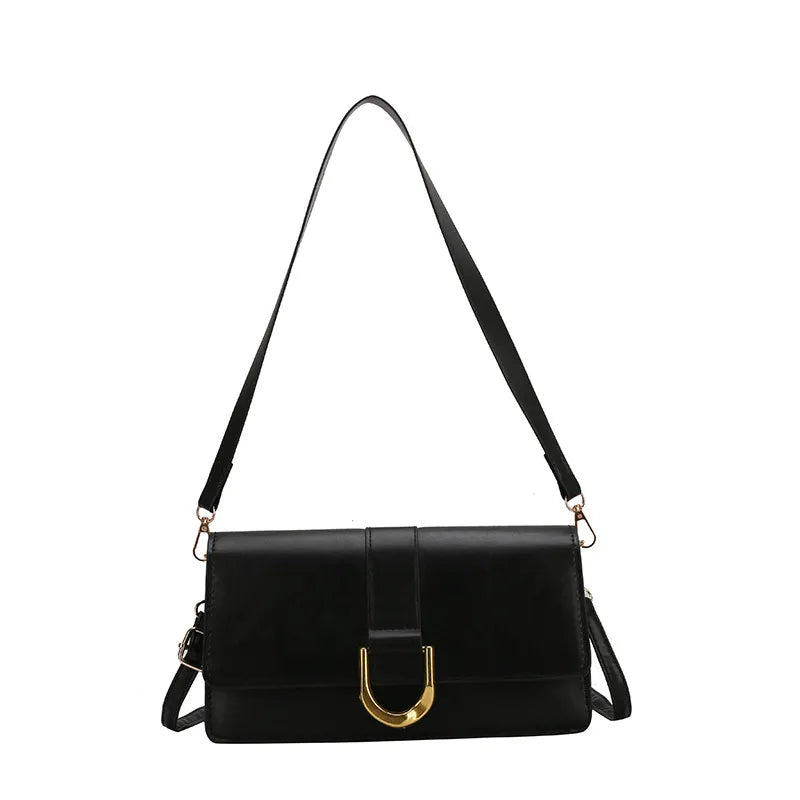 Solid Color Large Capacity Shoulder Handle Tote Bag