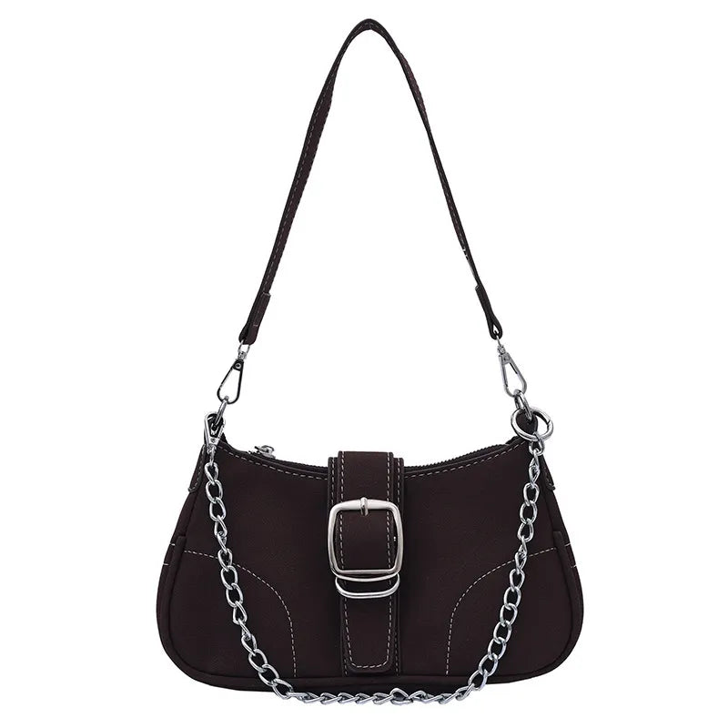 Women Fashion Solid Color Foreign Style Shoulder Bag
