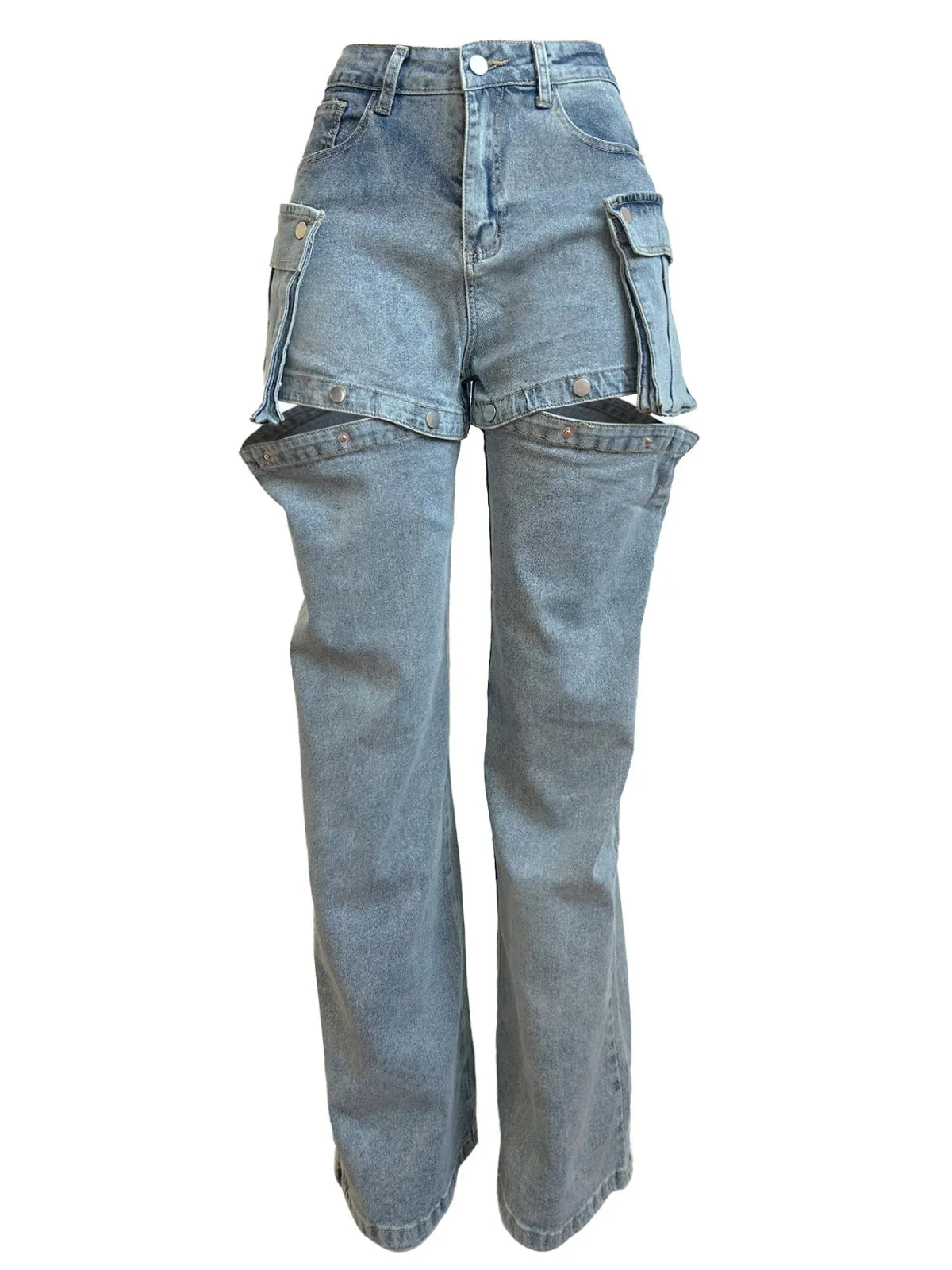 Detachable Stretch Jeans