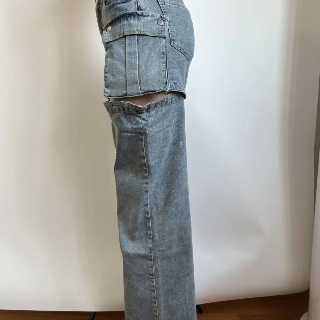 Detachable Stretch Jeans