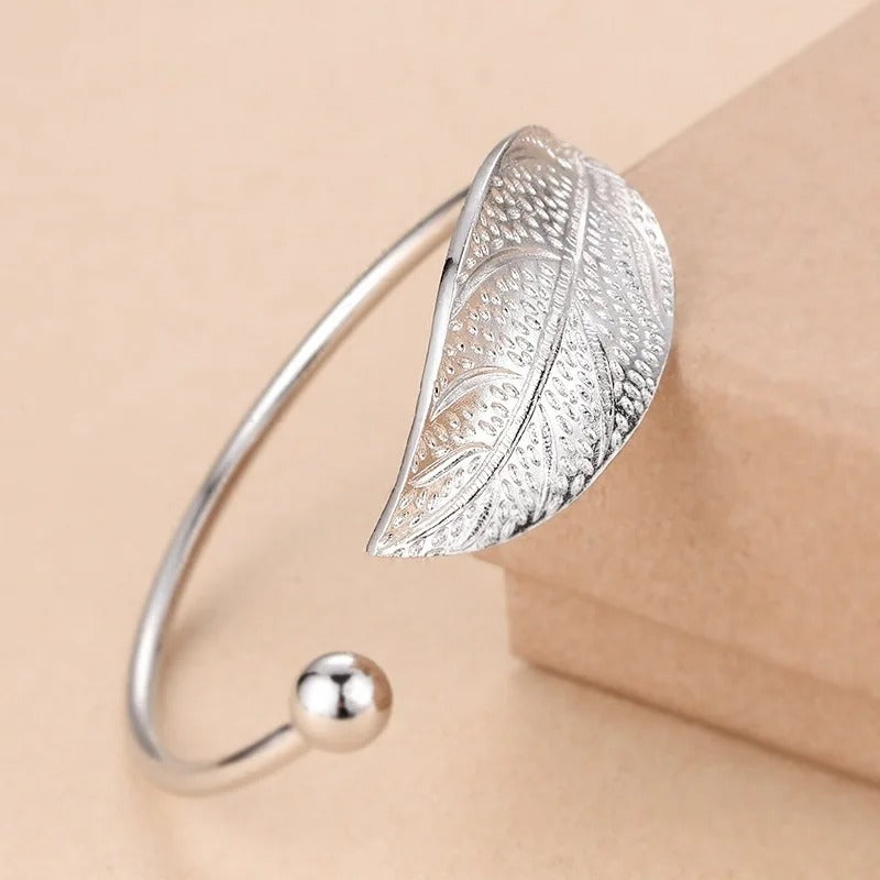925 Sterling Silver Dreamcatcher Feather Bracelet