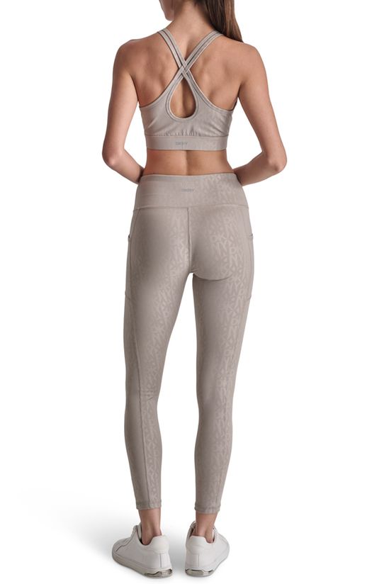 Logo Keyhole Bra Driftwood