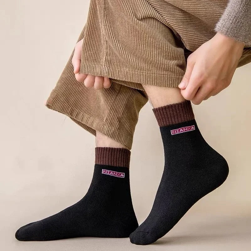 Men’s Thickened Cotton Winter Socks – 10 Pairs