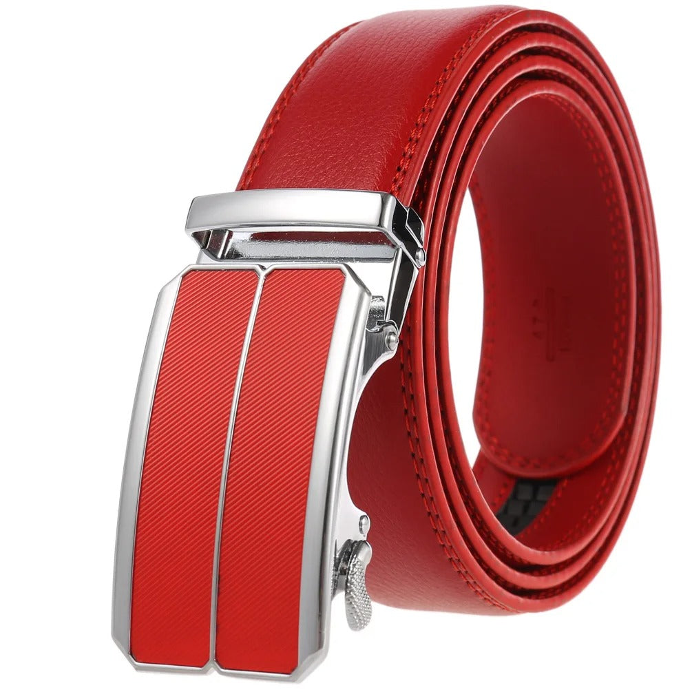 Luxury Designer Men's Ratchet Leather Belt