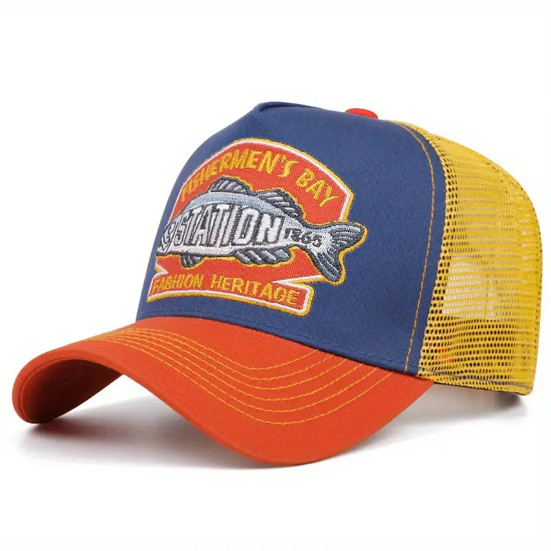 Vintage Embroidered Trucker Baseball Cap