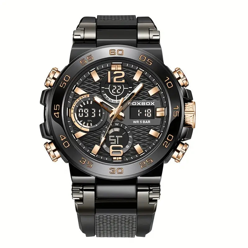Dual Display Digital Military Quartz Watch