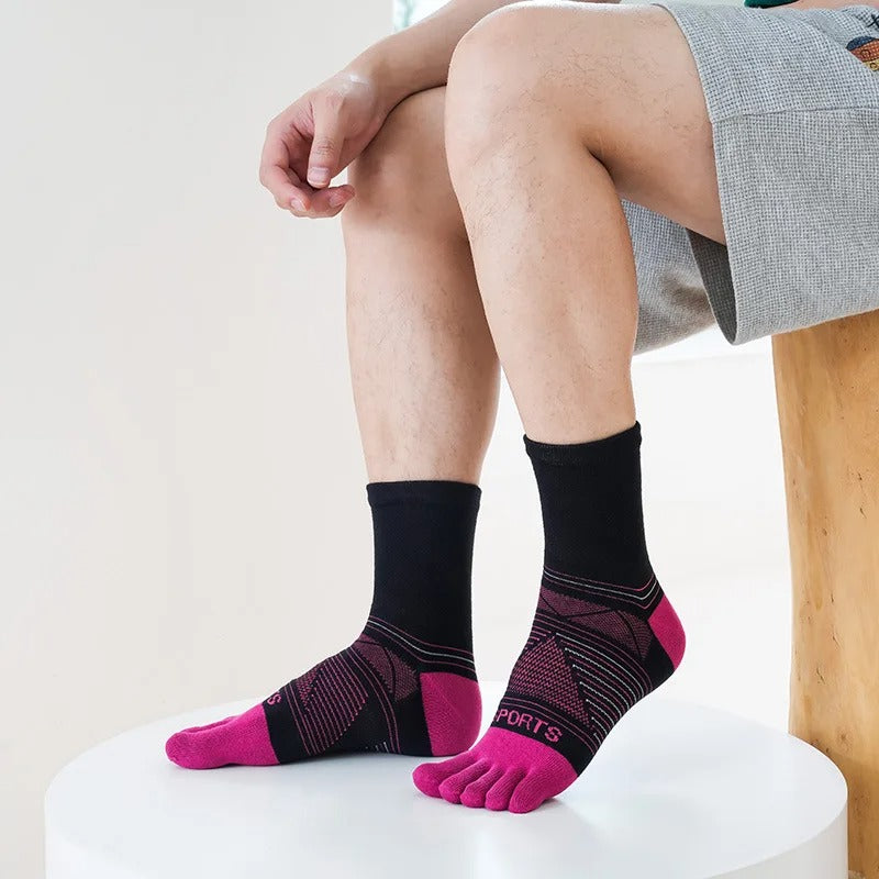 Men’s Sports Five-Finger Socks – 5 Pairs