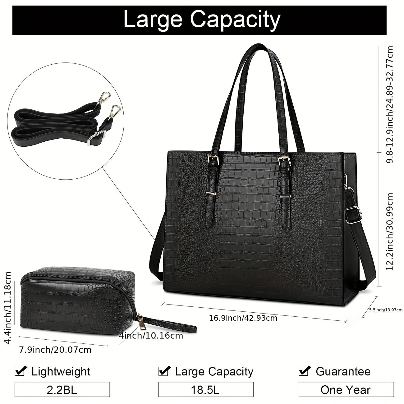 Women 15.6 Inch Laptop Tote Bag Classy Computer Briefcase for Work  Women Business Office Bag Purse