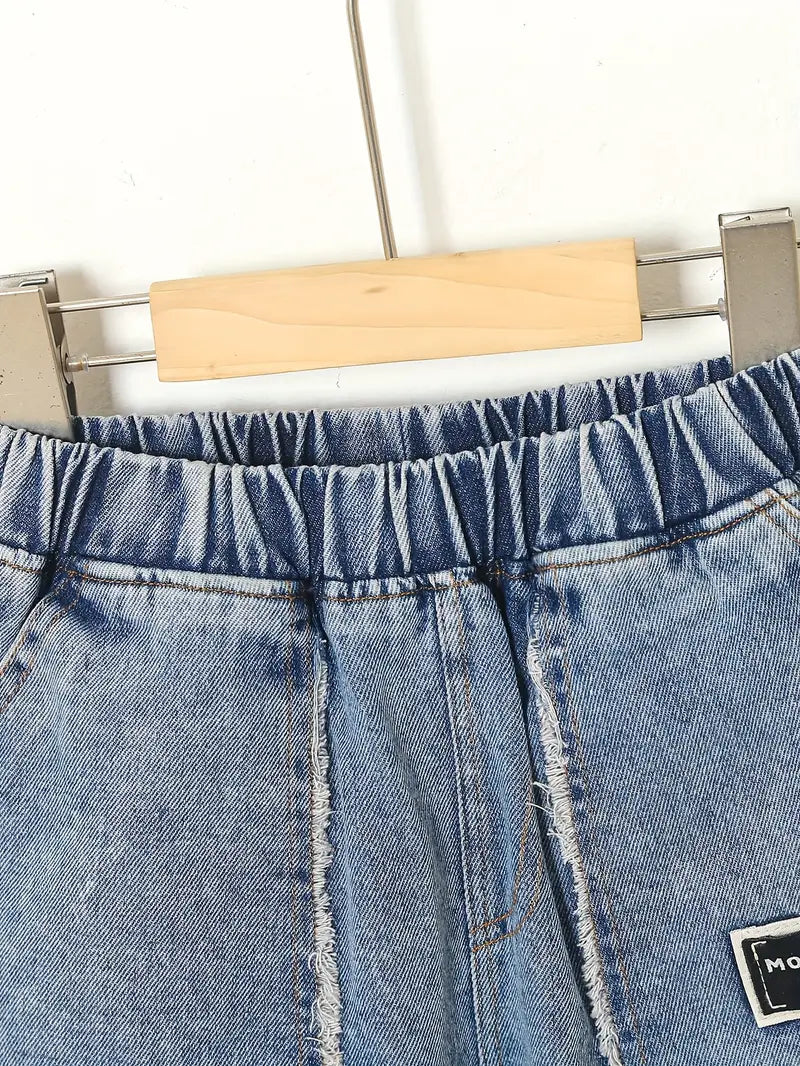 Boys' Casual Denim Shorts with Pockets