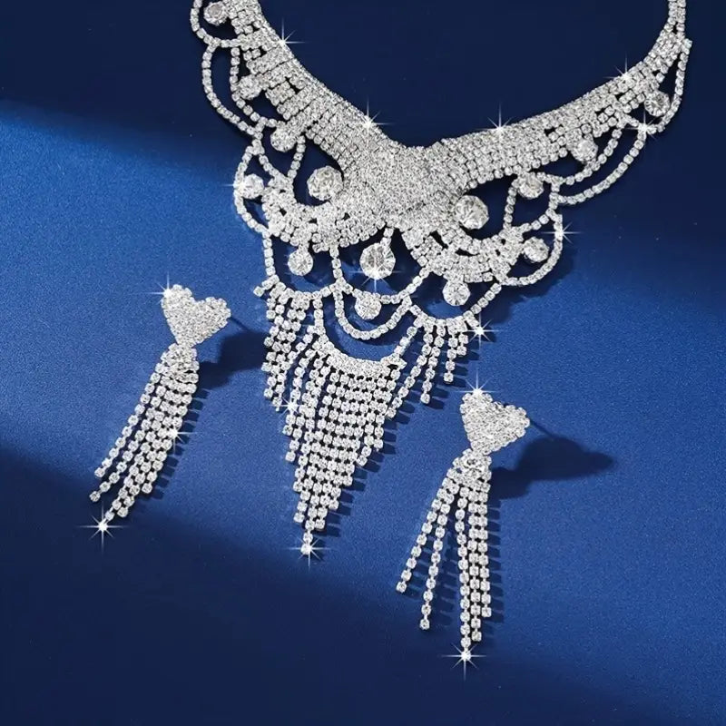 Elegant Sterling Silver Jewelry Set