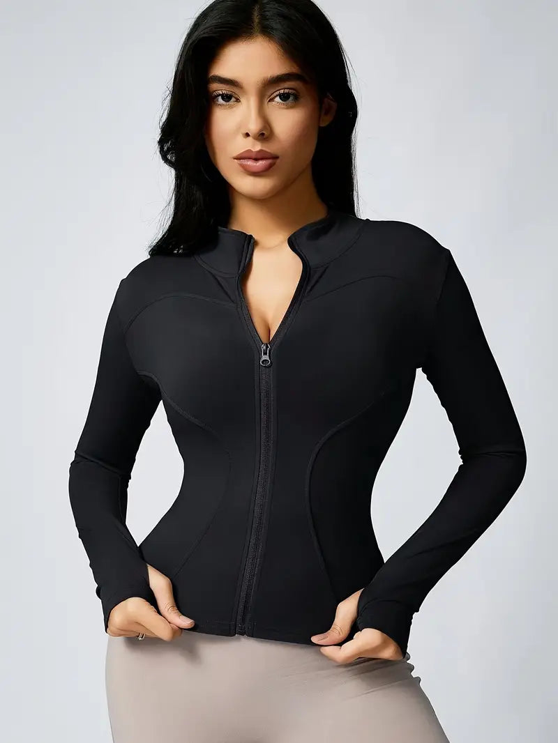 Women's High Stretch Polyester Spandex Blend Sports Top