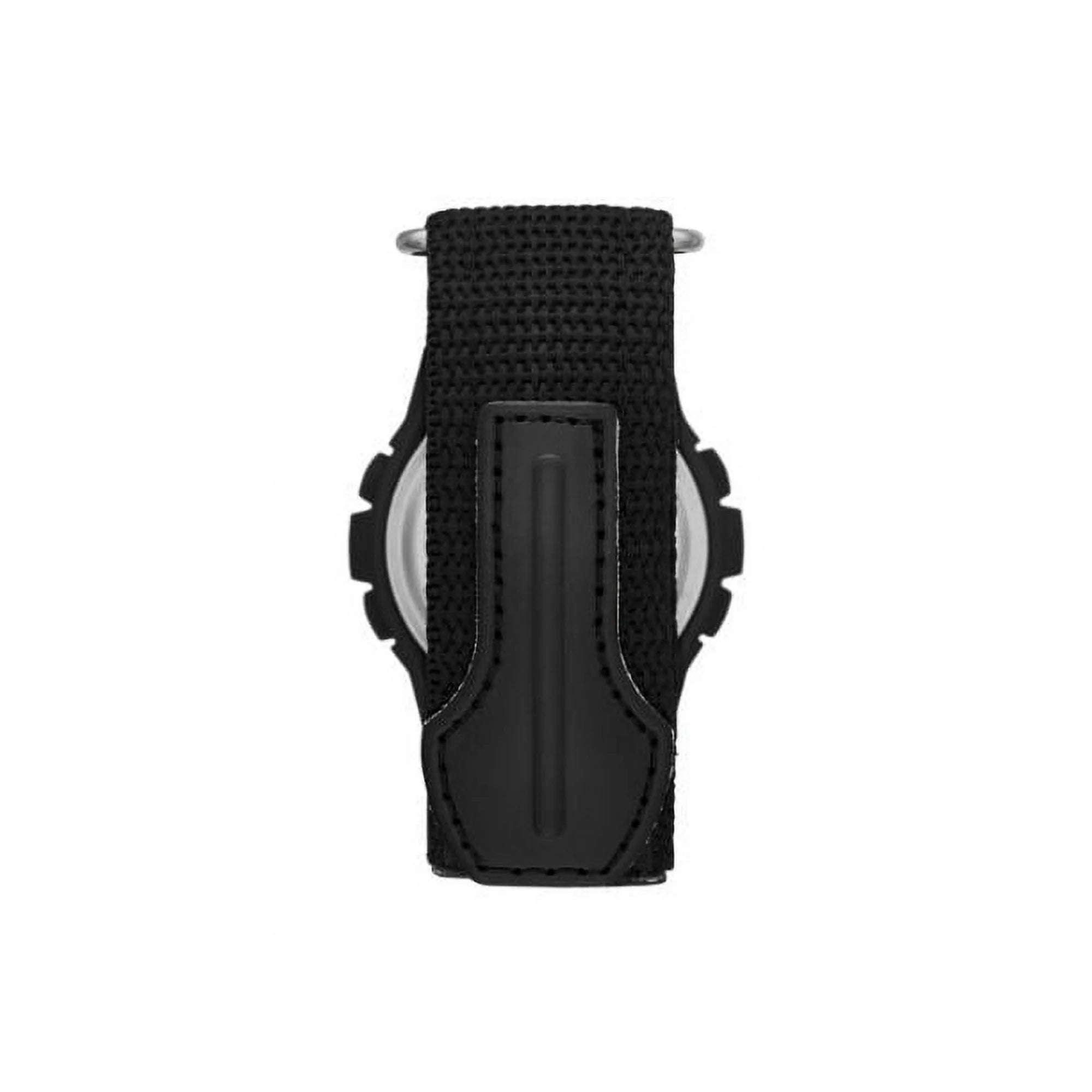 GEORGE Men's Digital Watch:Black Case, Positive Display, Nylon Fastwrap Strap