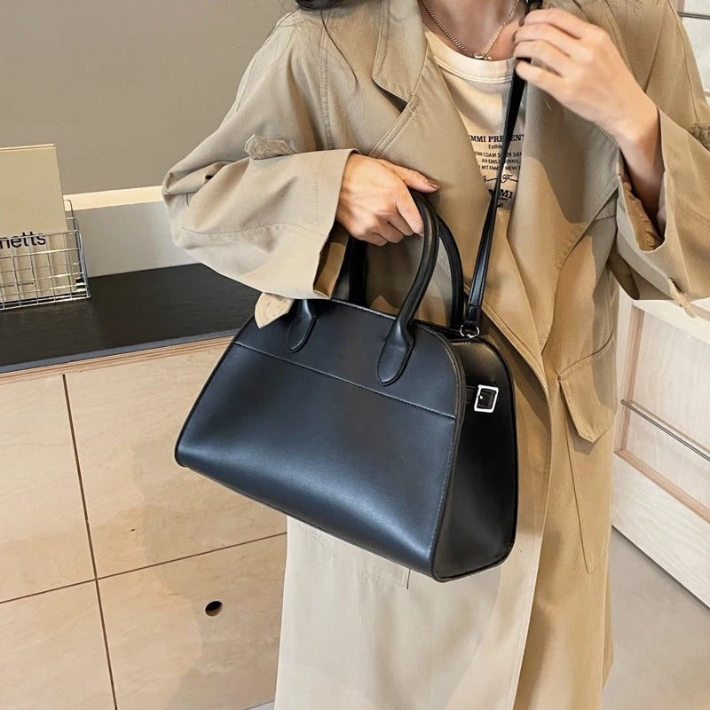 Vintage Suede PU Leather Tote Bag