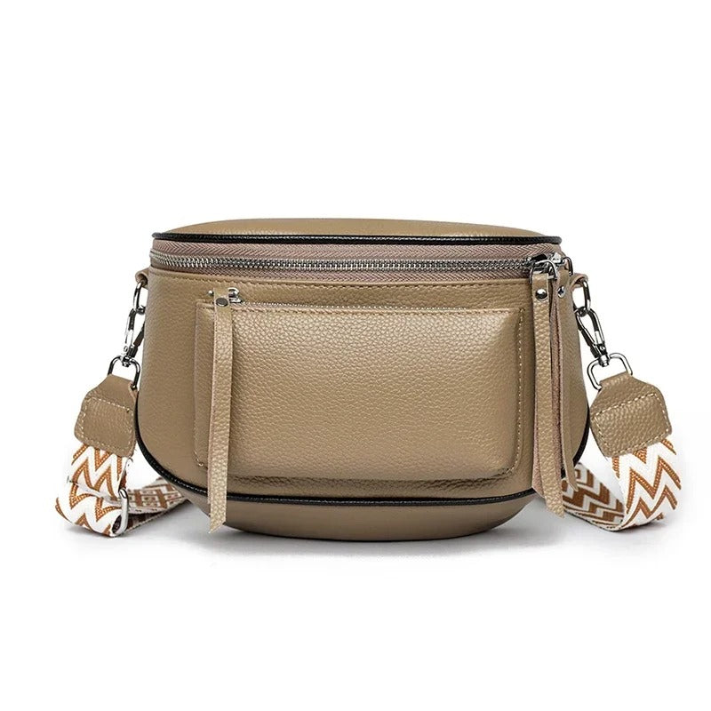 Luxury Genuine Leather Saddle Bag