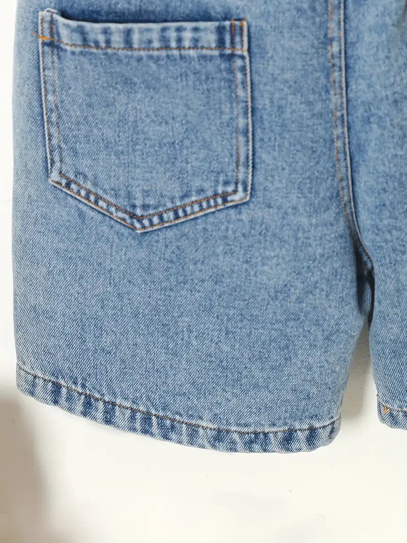 Boys' Casual Denim Shorts with Pockets