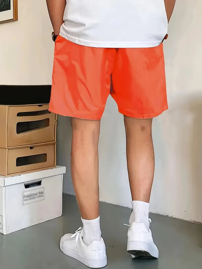 Men’s Solid Color Casual Shorts