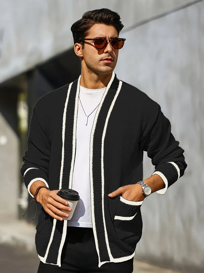 Men'S Casual Knit Cardigan Sweater