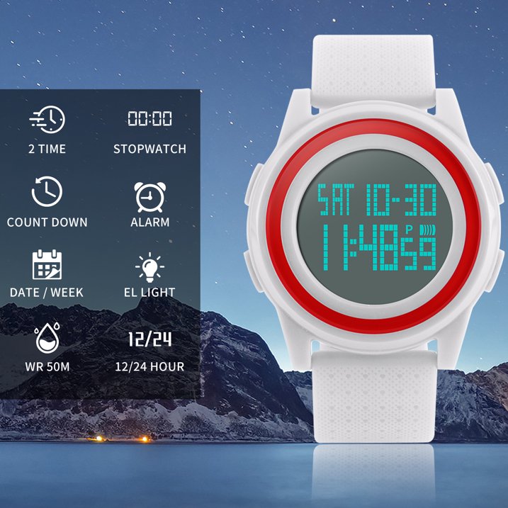 SKMEI Men's Digital Sports Watch Electronic Military Waterproof Watches