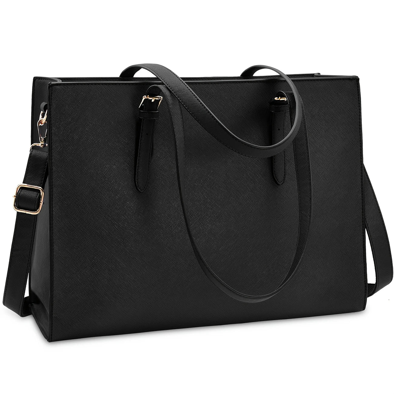 Women Waterproof Lightweight 15.6 Inch Computer Tote Bag Business Office Briefcase