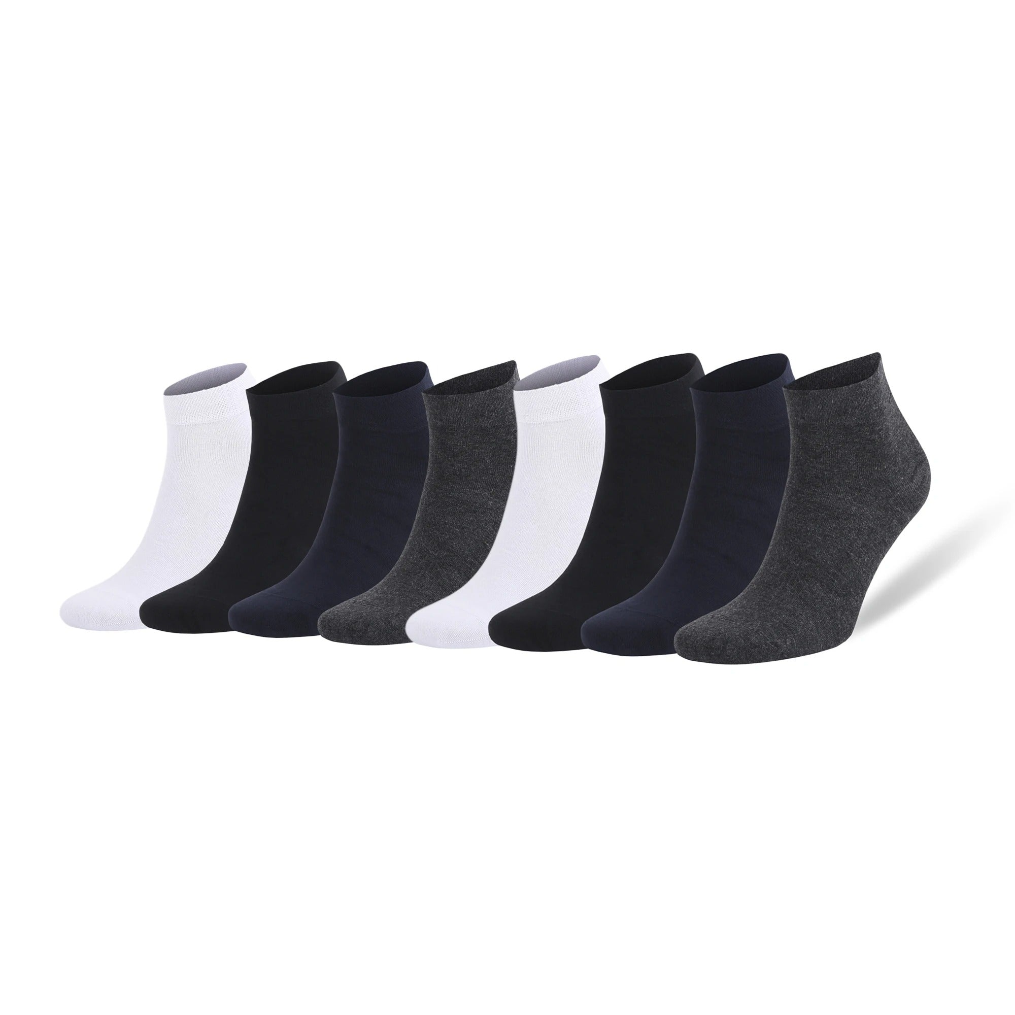 Bamboo Low Cut Ankle Socks for Men – 8 Pairs