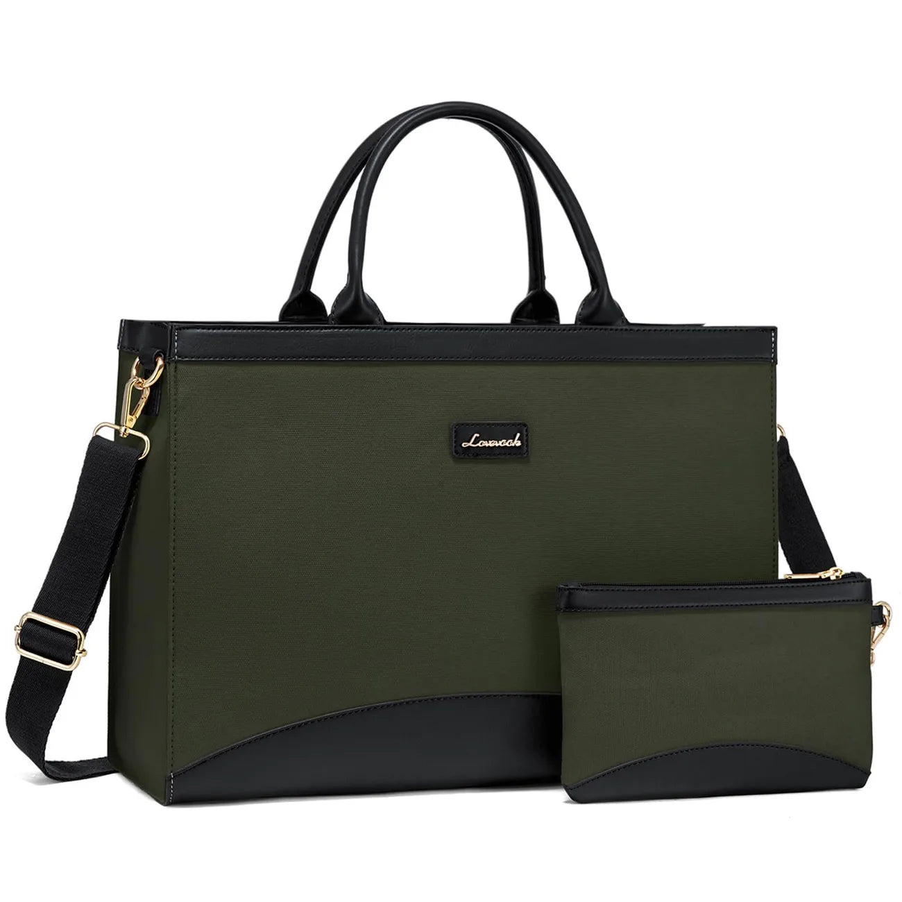 women  Large Capacity Work Bag With Clutch Purse For Women, Jute Computer Bag For Business Office