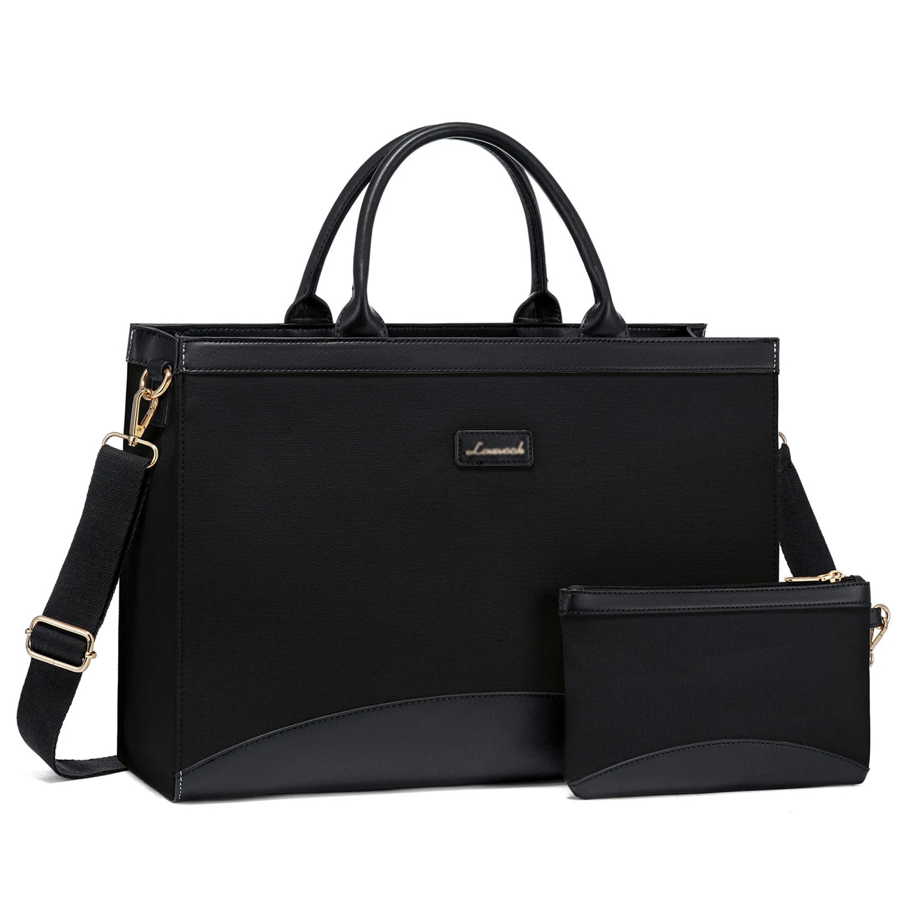 women  Large Capacity Work Bag With Clutch Purse For Women, Jute Computer Bag For Business Office