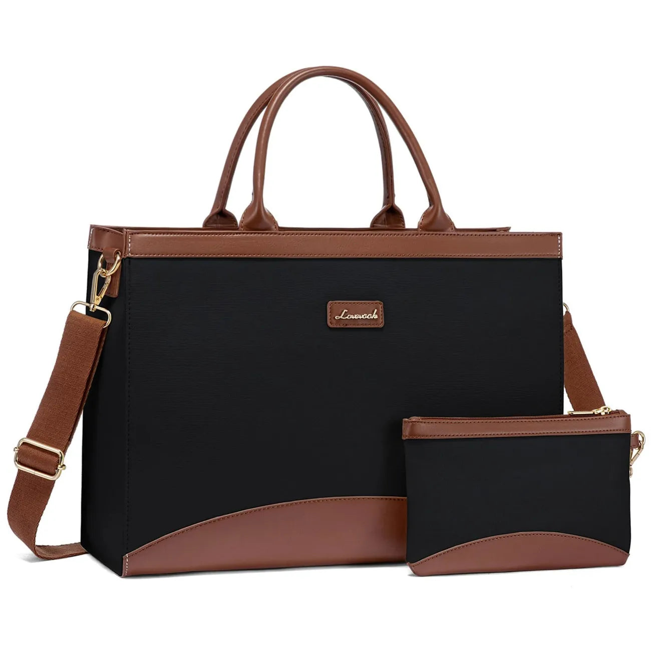 women  Large Capacity Work Bag With Clutch Purse For Women, Jute Computer Bag For Business Office