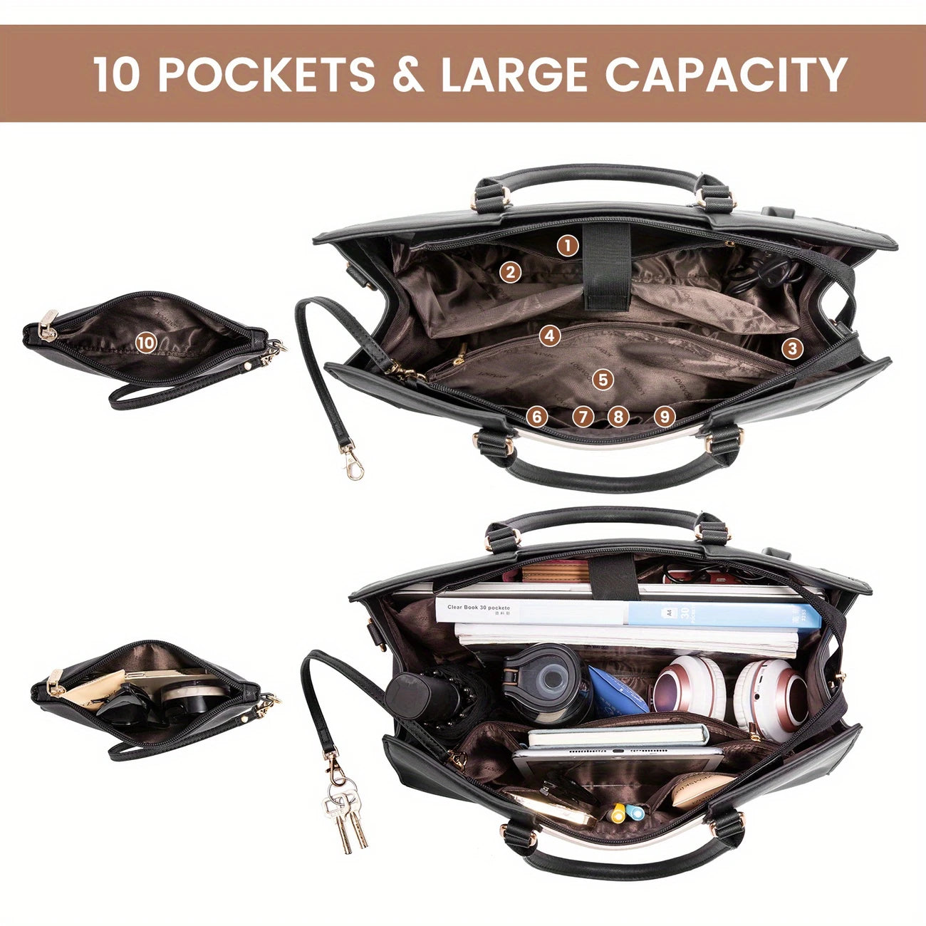 Women Business Work Briefcase Travel Bag