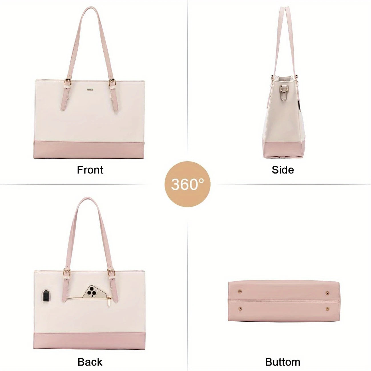 Laptop Bag for Women,Shoulder Bag Purse for Business Work
