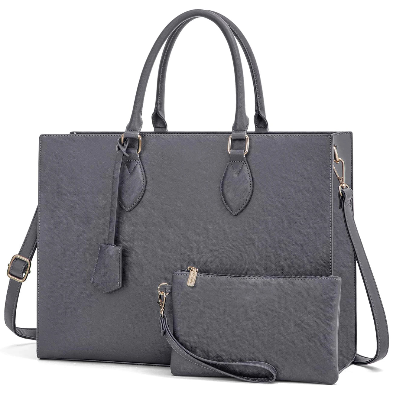 Women, 15.6 Inch Computer Briefcase with Edge Paint Detail, Business Office Work Bag