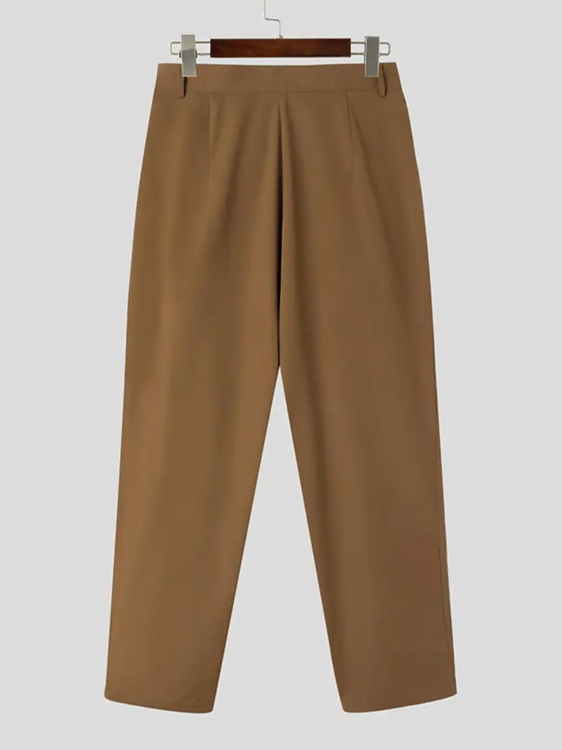 Men’s Light Gray Loose-Fit Chino Harem Pants