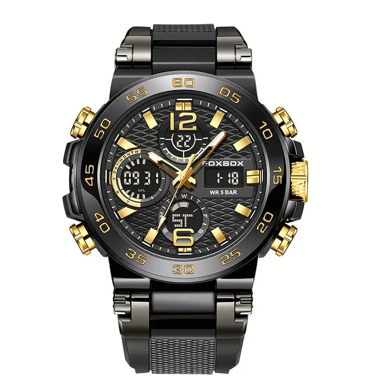 Dual Display Digital Military Quartz Watch