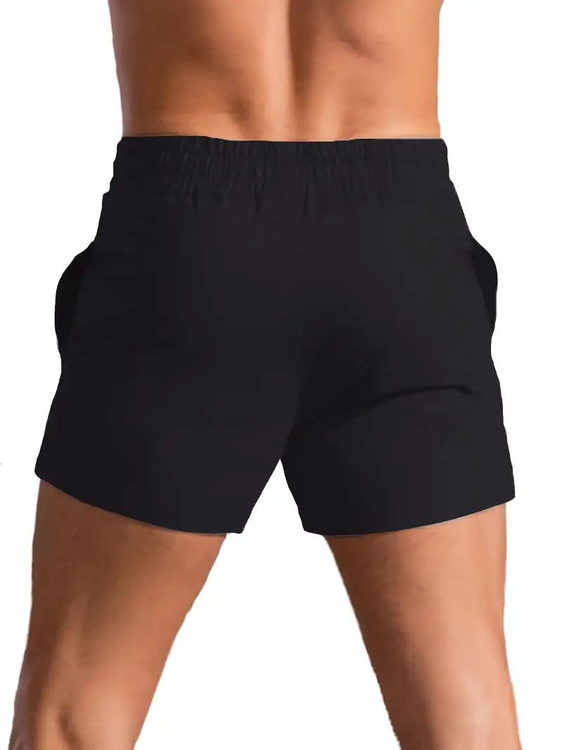 Stretchy Men's Quick-Dry Athletic Shorts