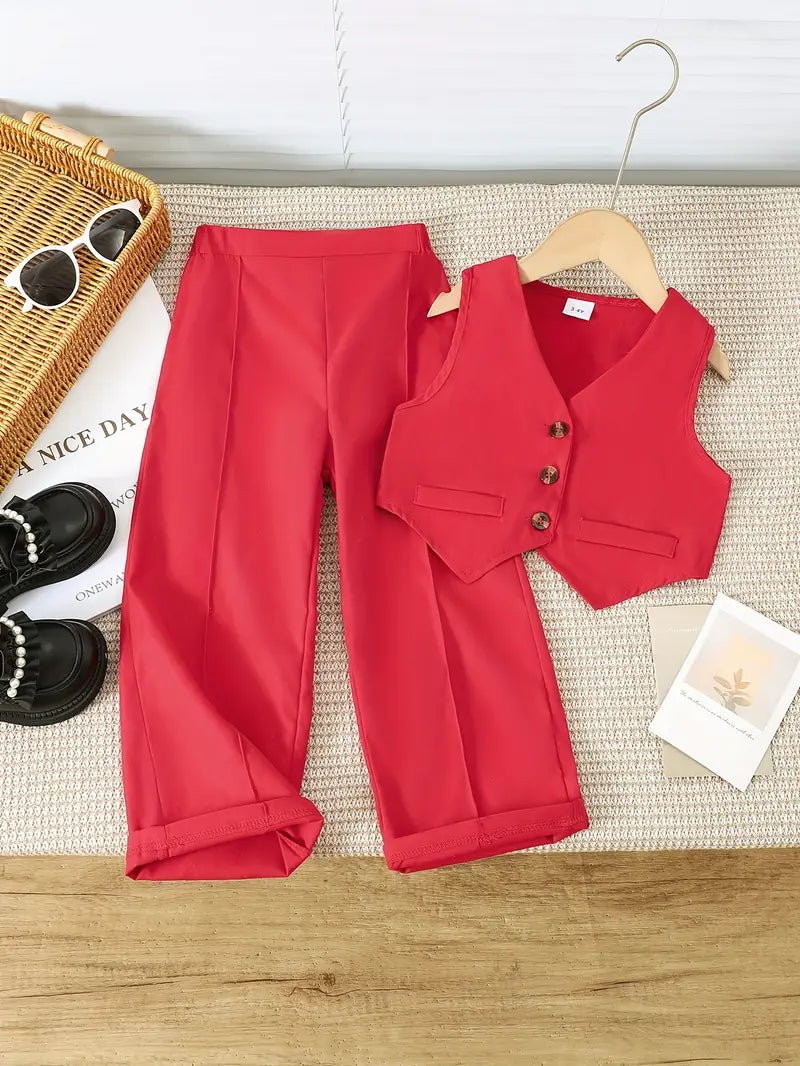 Girls' Elegant Two-Piece Set