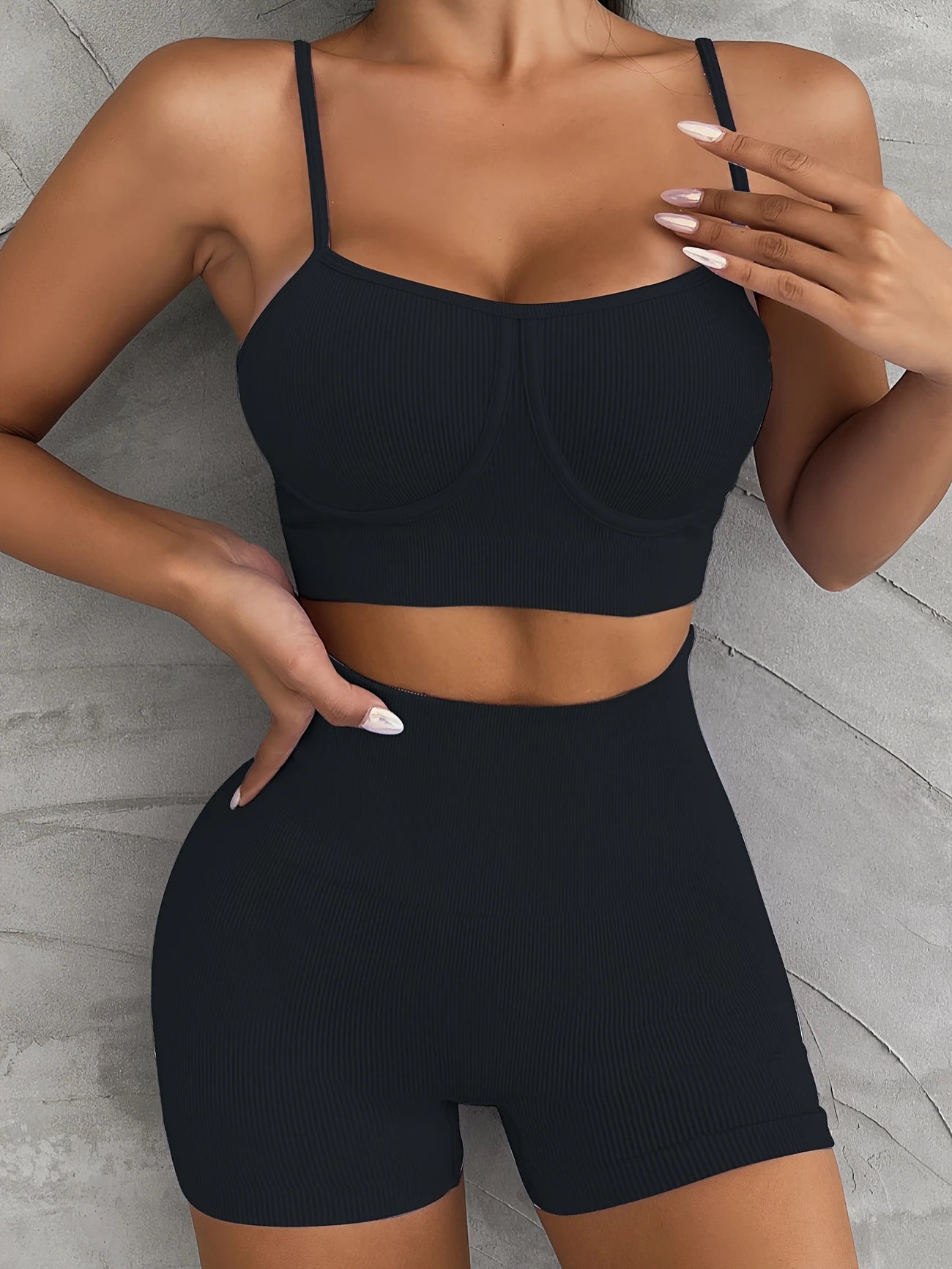 Two Piece Outfits Leggings Activewear Sets