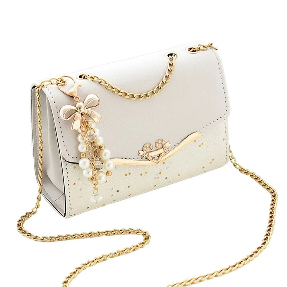 Trendy Sequin PU Messenger Bag