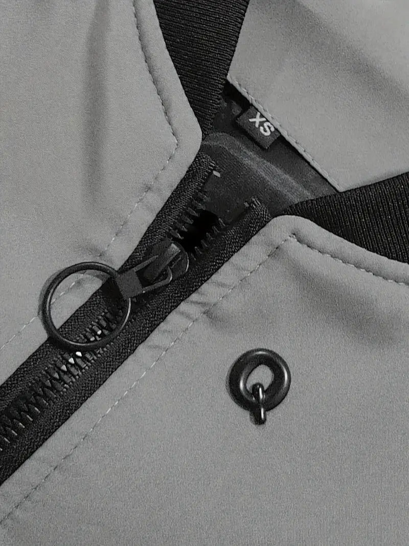 Men's Solid Sports Jacket with Pockets