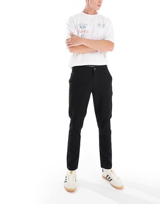 Jack & Jones Intelligence Slim Fit Chinos In Black