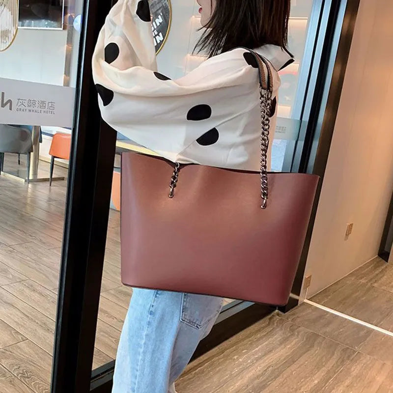 Fashion Retro Large Capacity Handle Tote Bag