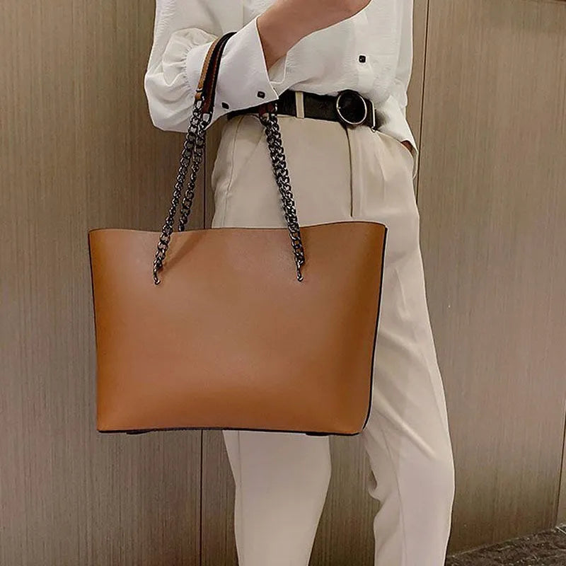 Fashion Retro Large Capacity Handle Tote Bag