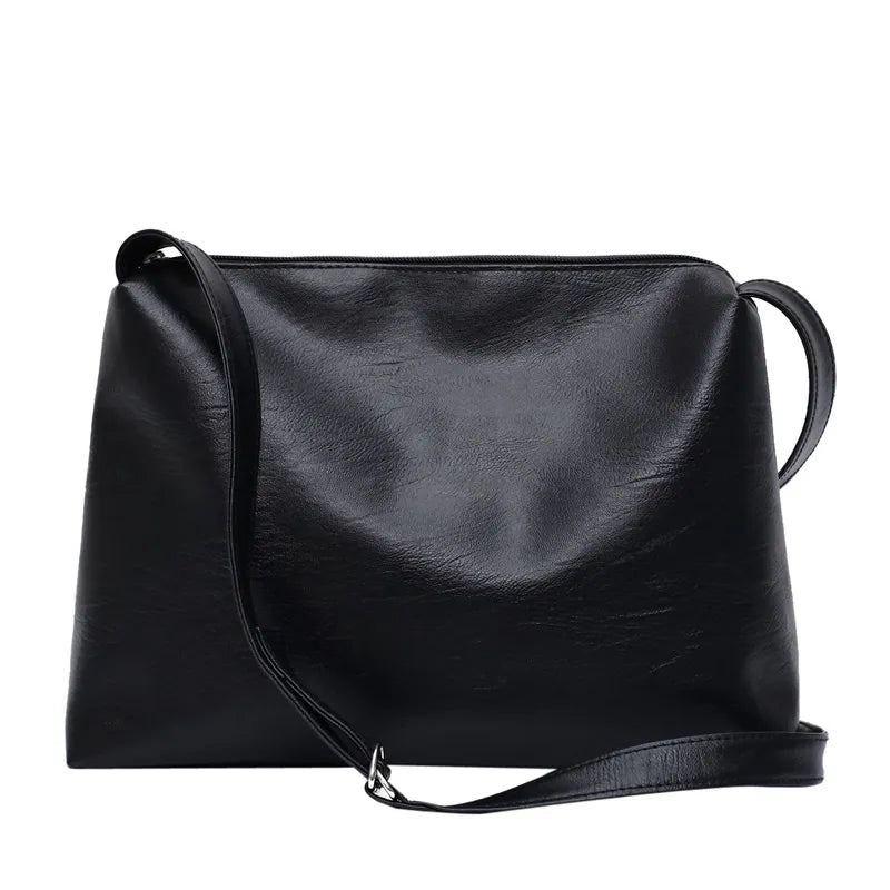 Women Casual Large Capacity Plain PU Hobo Bag