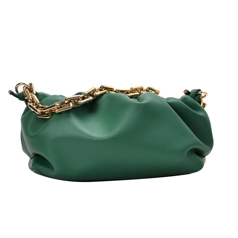 Women Creative Cloud Design Chunky Chain Shoulder Bag