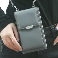 Women Casual Solid Color Metal Buckle Mini Bag Purse