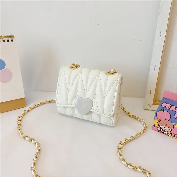 Kids Fashion Solid Color Mini Crossbody Bag
