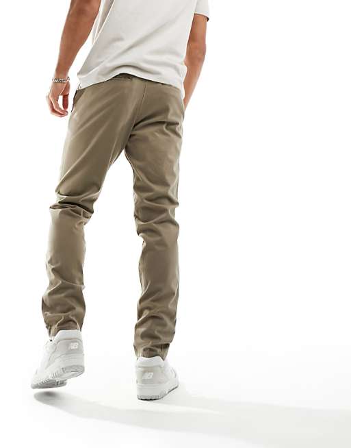 Jack & Jones Intelligence Slim Fit Chino In Beige