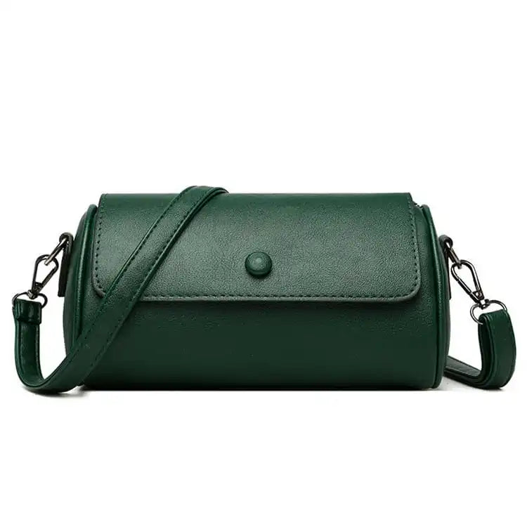 Women Fashion Solid Color Cylinder Shape Pillow Bag
