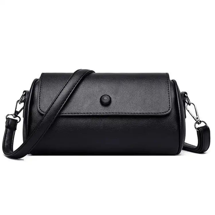 Women Fashion Solid Color Cylinder Shape Pillow Bag